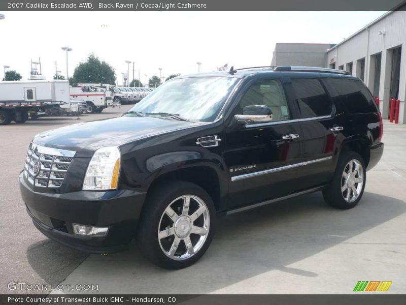 Black Raven / Cocoa/Light Cashmere 2007 Cadillac Escalade AWD