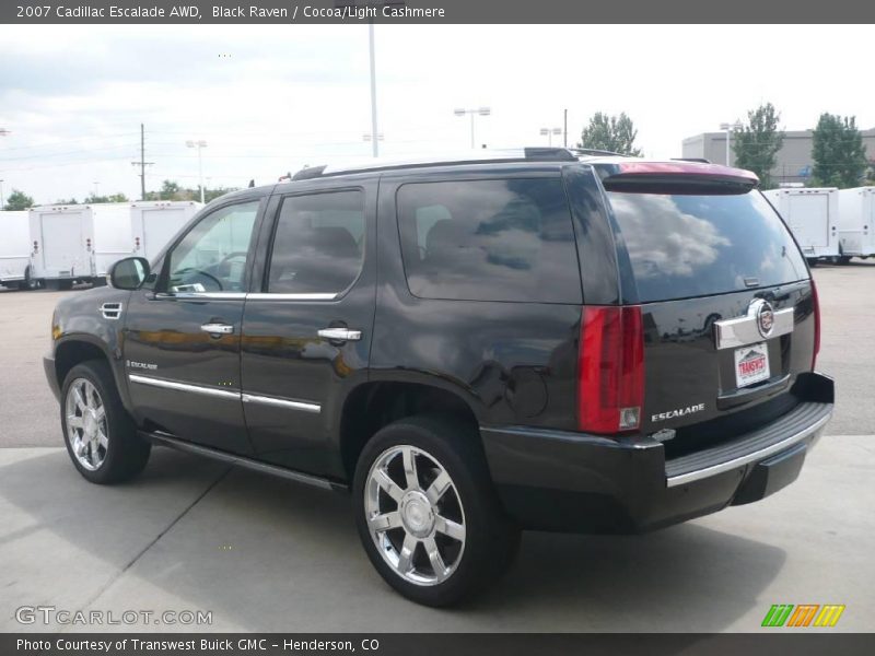 Black Raven / Cocoa/Light Cashmere 2007 Cadillac Escalade AWD