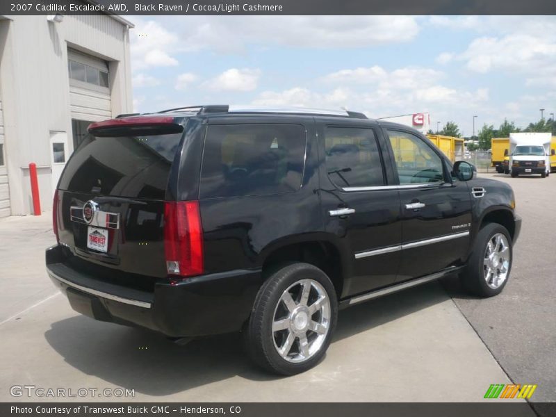 Black Raven / Cocoa/Light Cashmere 2007 Cadillac Escalade AWD