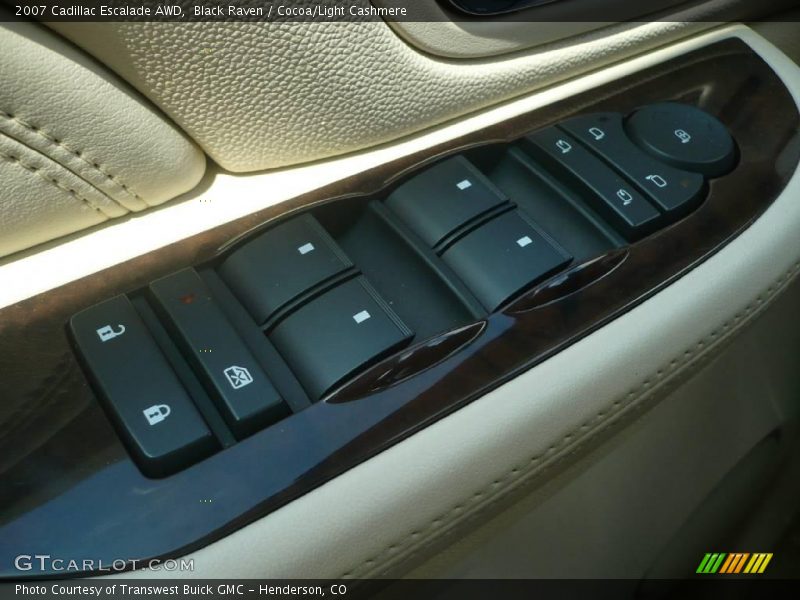 Black Raven / Cocoa/Light Cashmere 2007 Cadillac Escalade AWD