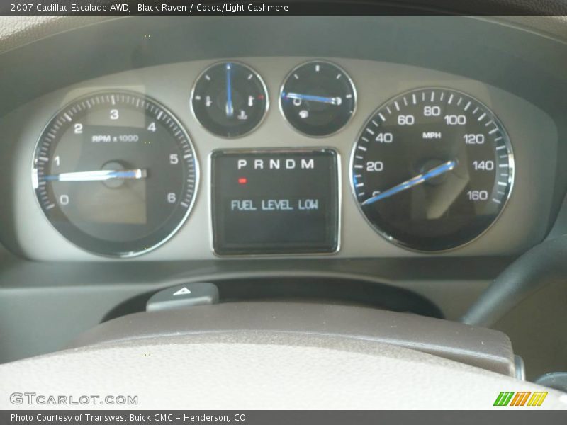 Black Raven / Cocoa/Light Cashmere 2007 Cadillac Escalade AWD