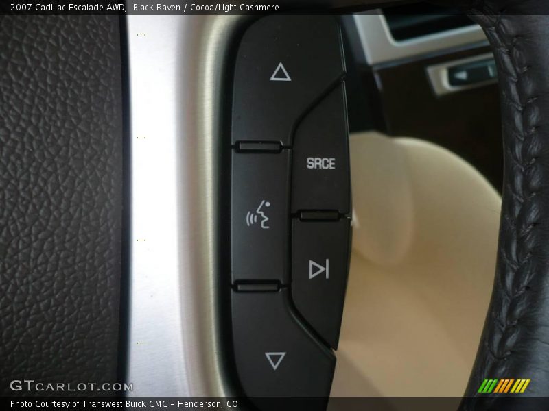 Black Raven / Cocoa/Light Cashmere 2007 Cadillac Escalade AWD