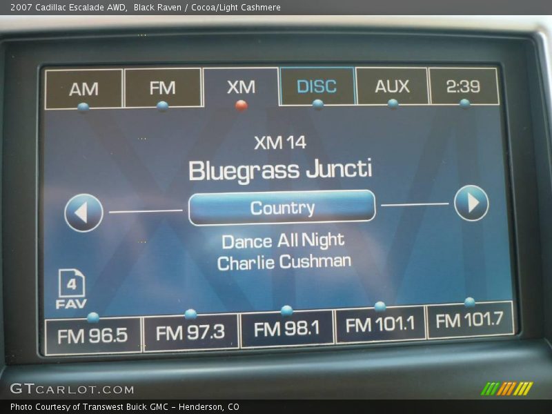 Black Raven / Cocoa/Light Cashmere 2007 Cadillac Escalade AWD