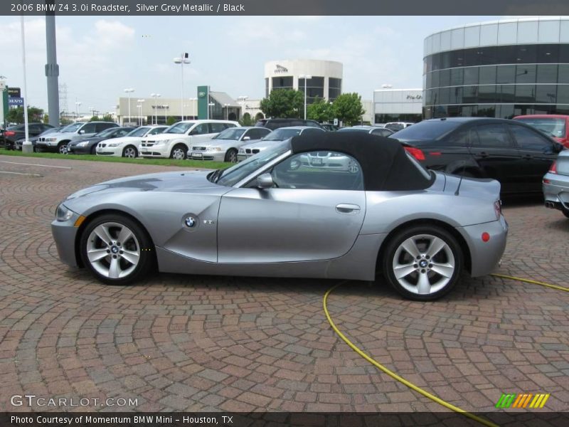 Silver Grey Metallic / Black 2006 BMW Z4 3.0i Roadster