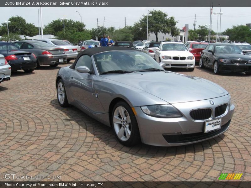 Silver Grey Metallic / Black 2006 BMW Z4 3.0i Roadster