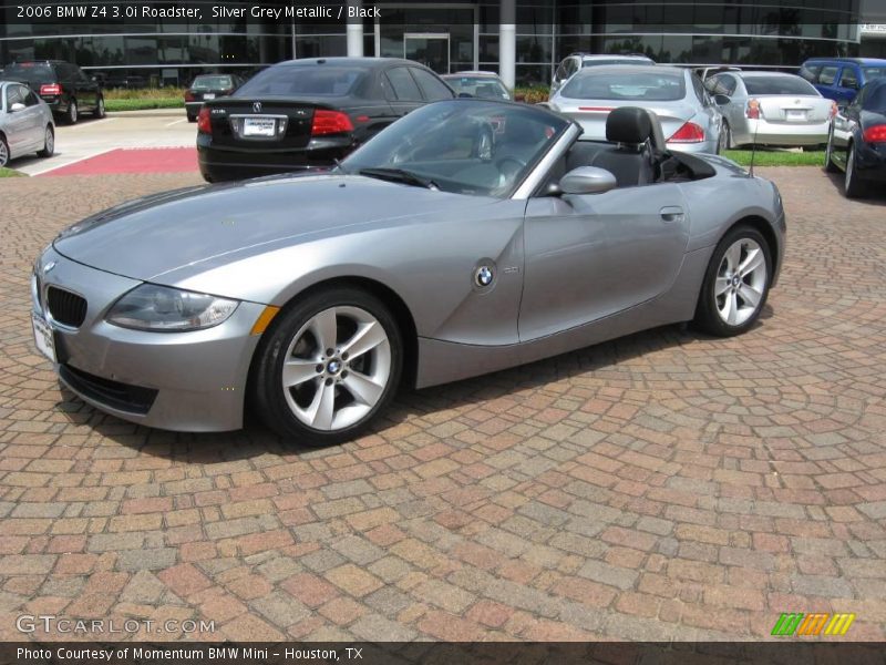 Silver Grey Metallic / Black 2006 BMW Z4 3.0i Roadster