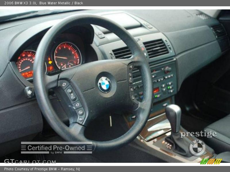 Blue Water Metallic / Black 2006 BMW X3 3.0i