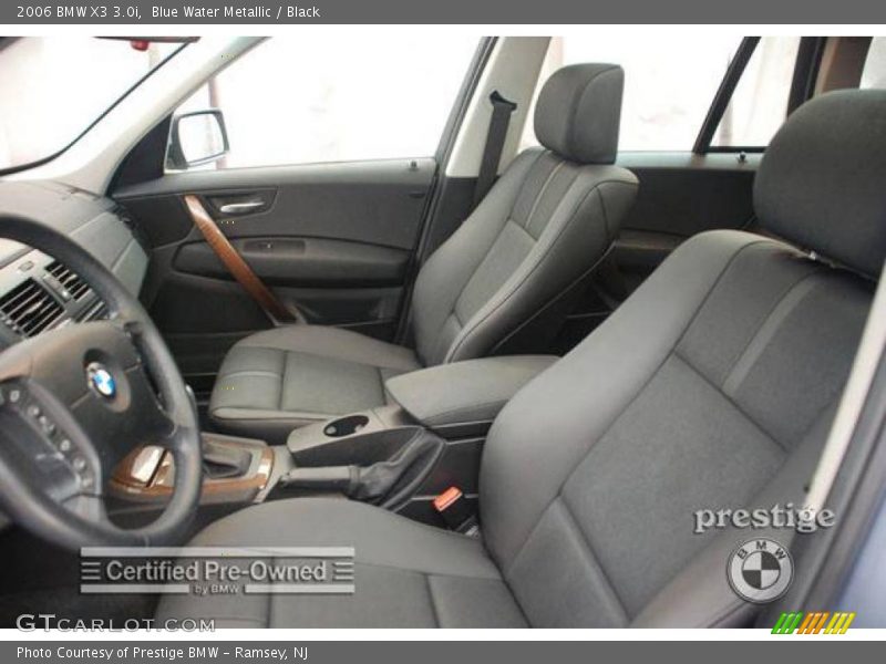 Blue Water Metallic / Black 2006 BMW X3 3.0i