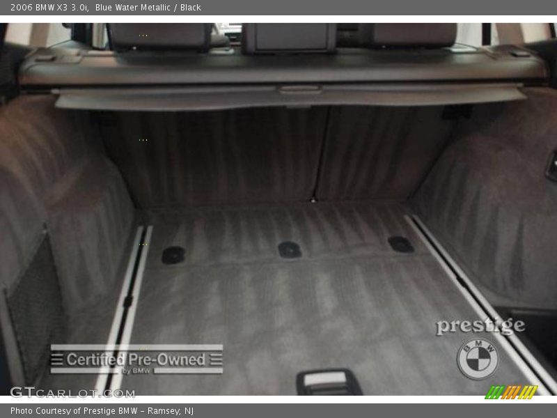 Blue Water Metallic / Black 2006 BMW X3 3.0i