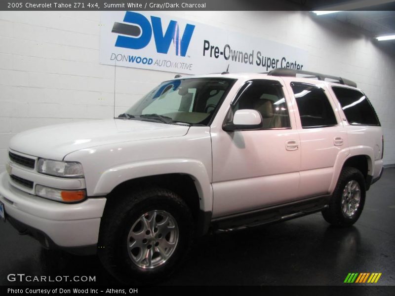 Summit White / Gray/Dark Charcoal 2005 Chevrolet Tahoe Z71 4x4