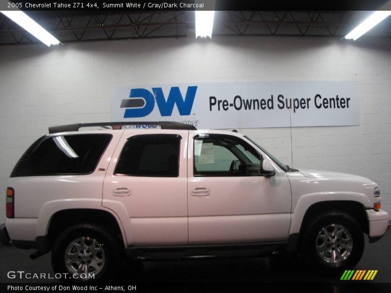Summit White / Gray/Dark Charcoal 2005 Chevrolet Tahoe Z71 4x4