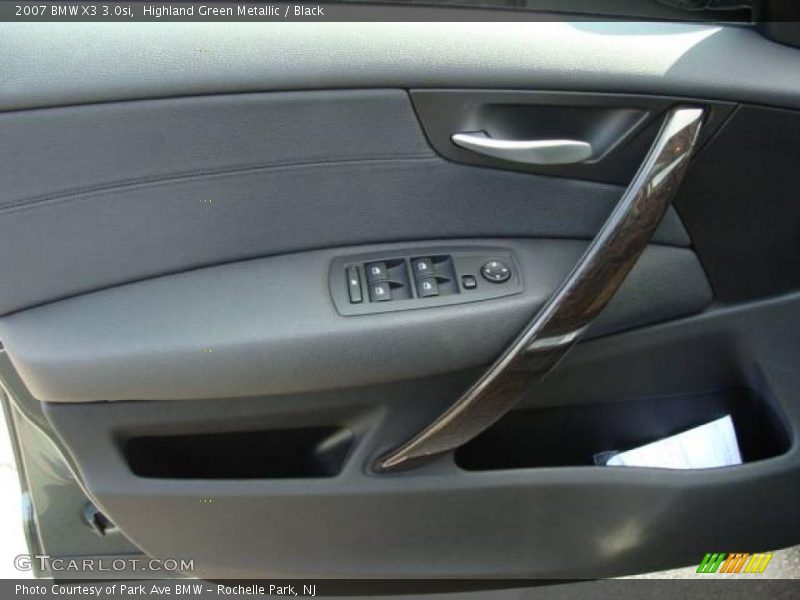 Highland Green Metallic / Black 2007 BMW X3 3.0si