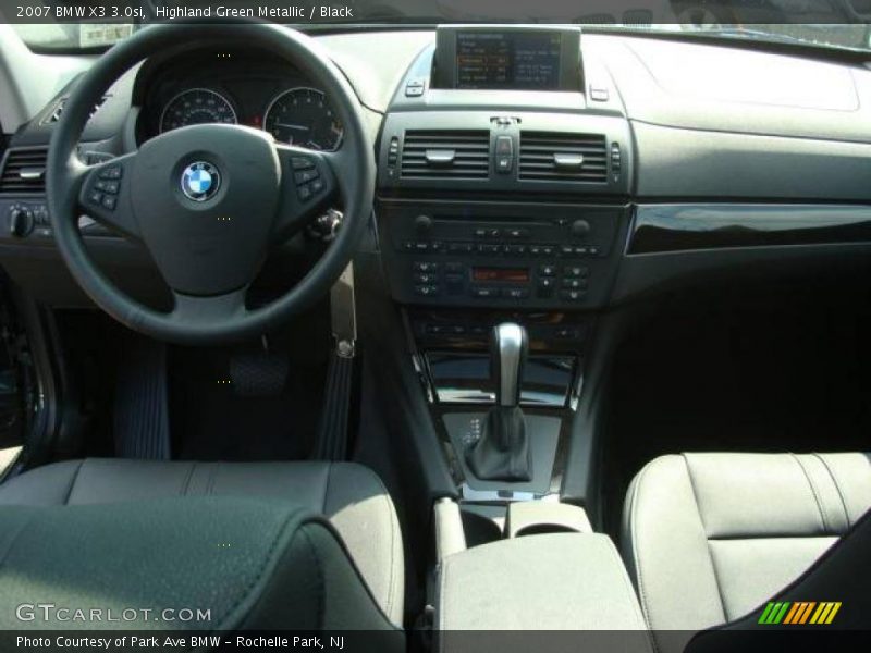 Highland Green Metallic / Black 2007 BMW X3 3.0si