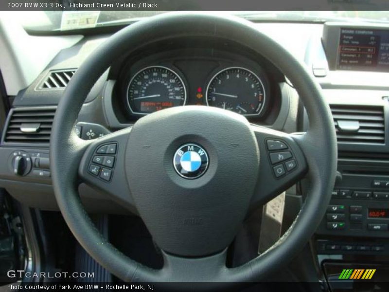Highland Green Metallic / Black 2007 BMW X3 3.0si