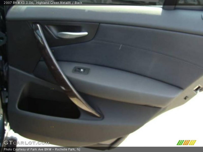 Highland Green Metallic / Black 2007 BMW X3 3.0si