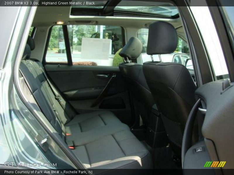 Highland Green Metallic / Black 2007 BMW X3 3.0si