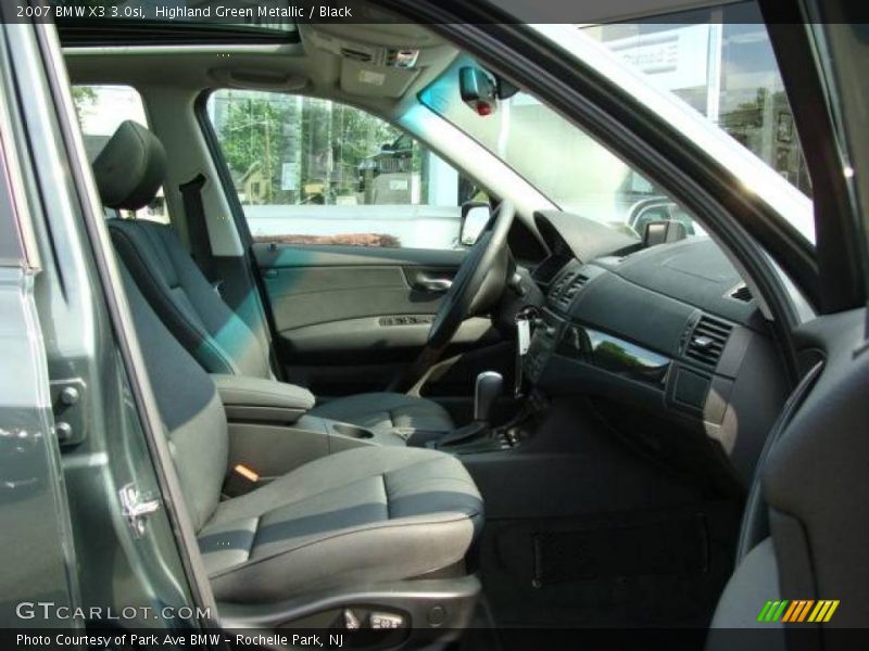 Highland Green Metallic / Black 2007 BMW X3 3.0si