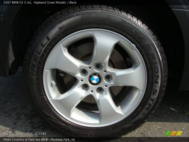 Highland Green Metallic / Black 2007 BMW X3 3.0si