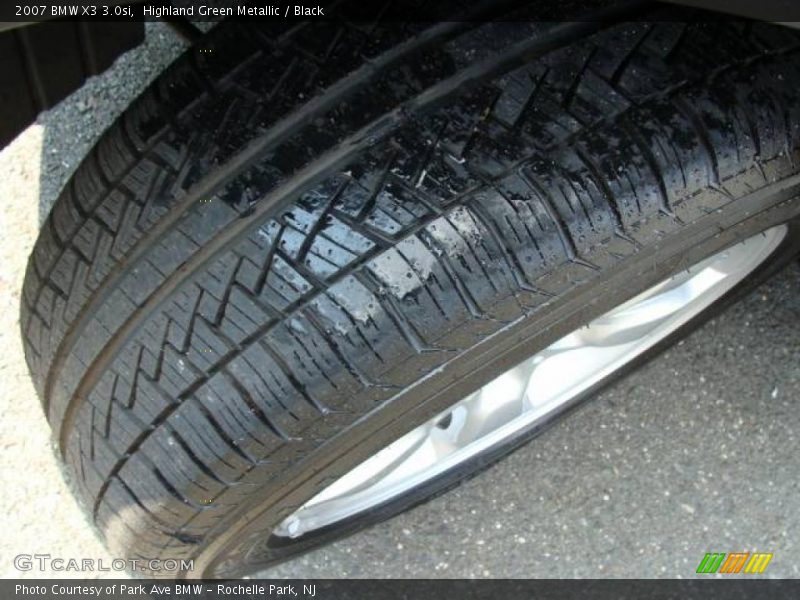 Highland Green Metallic / Black 2007 BMW X3 3.0si