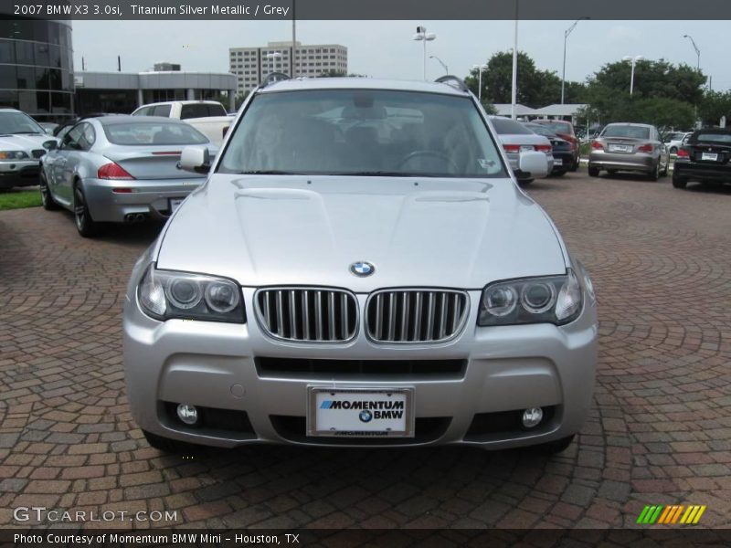 Titanium Silver Metallic / Grey 2007 BMW X3 3.0si