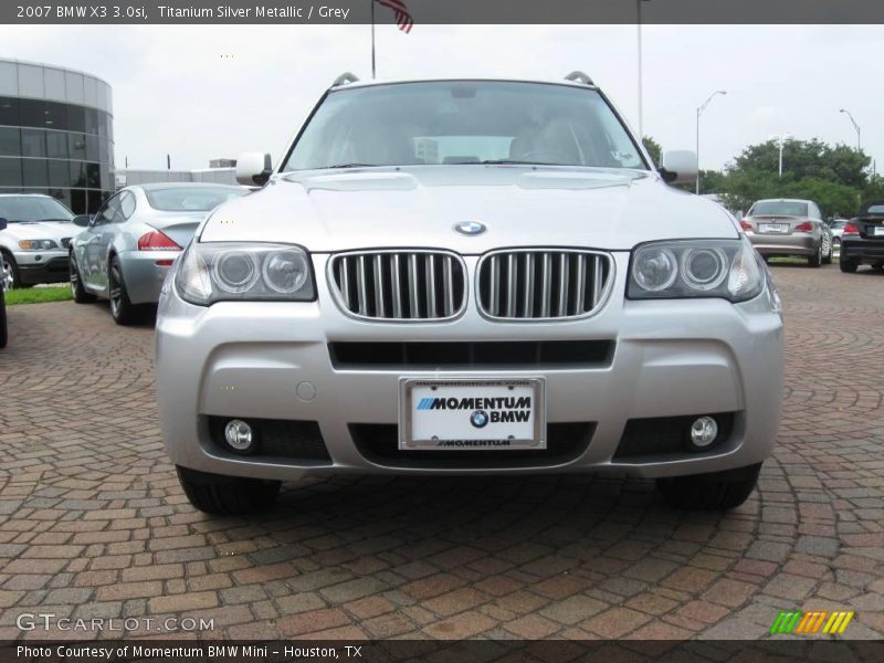 Titanium Silver Metallic / Grey 2007 BMW X3 3.0si