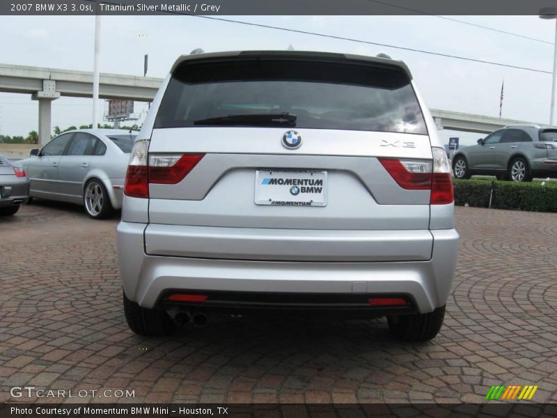 Titanium Silver Metallic / Grey 2007 BMW X3 3.0si