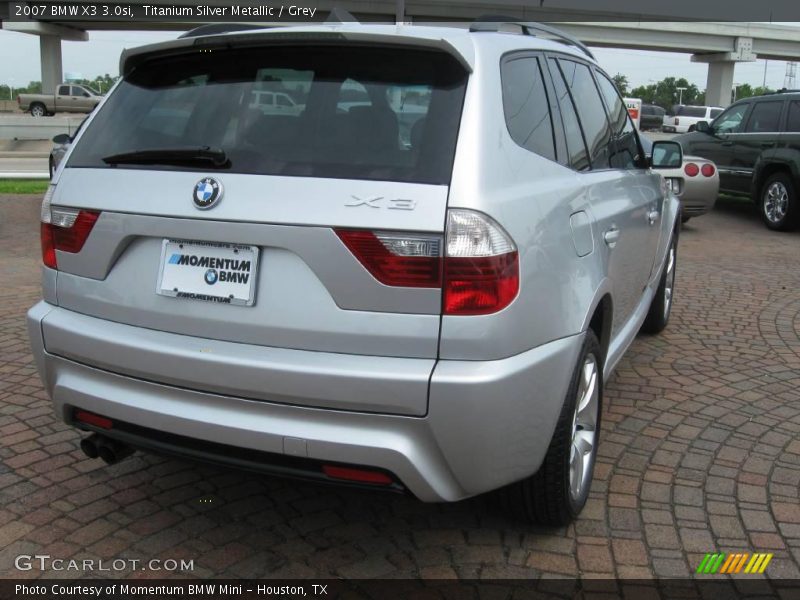 Titanium Silver Metallic / Grey 2007 BMW X3 3.0si