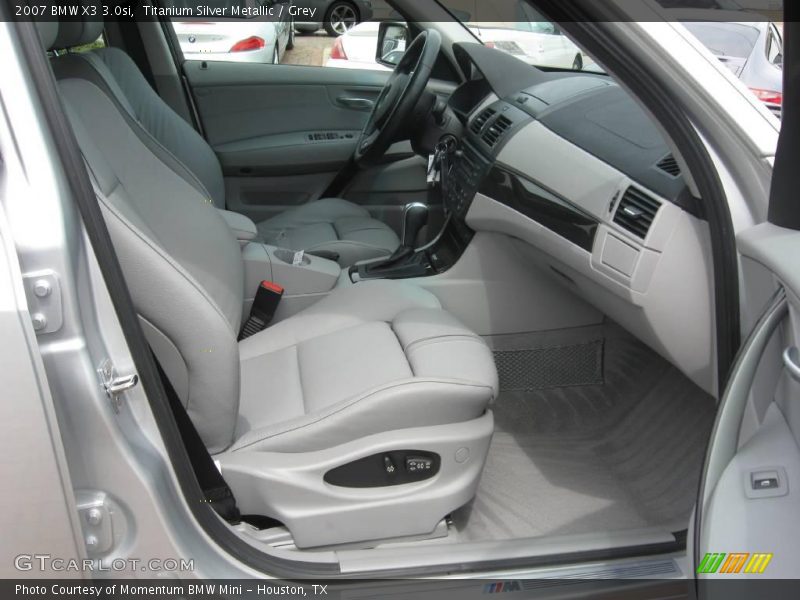 Titanium Silver Metallic / Grey 2007 BMW X3 3.0si