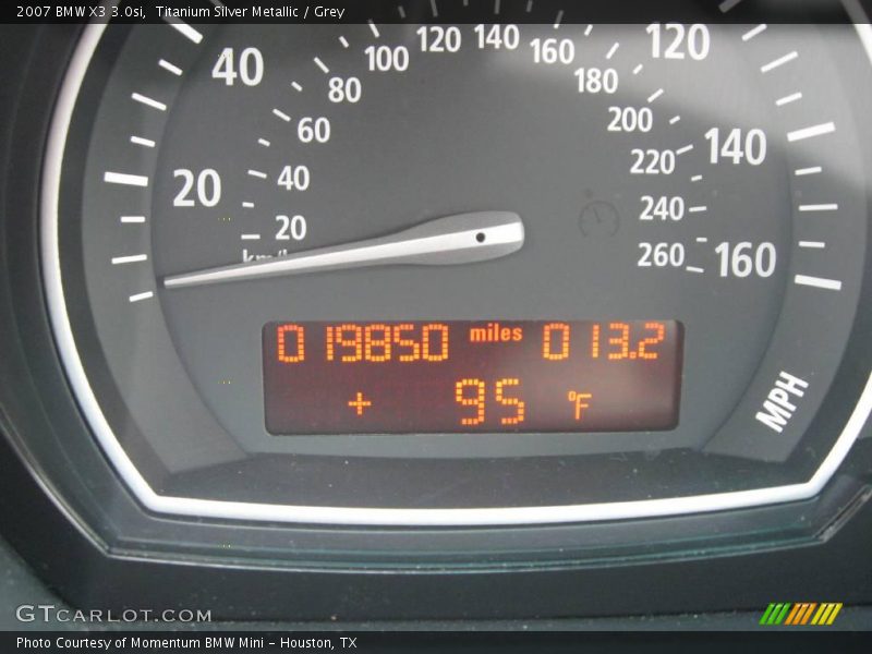 Titanium Silver Metallic / Grey 2007 BMW X3 3.0si