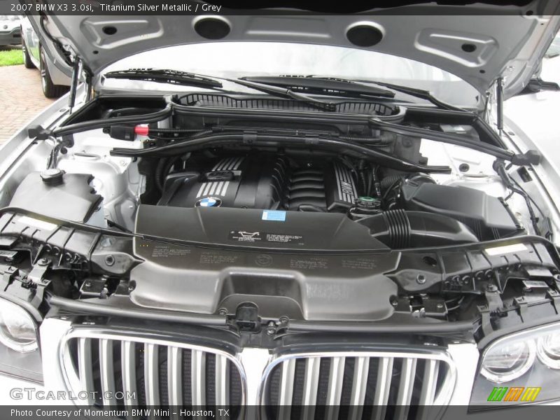 Titanium Silver Metallic / Grey 2007 BMW X3 3.0si