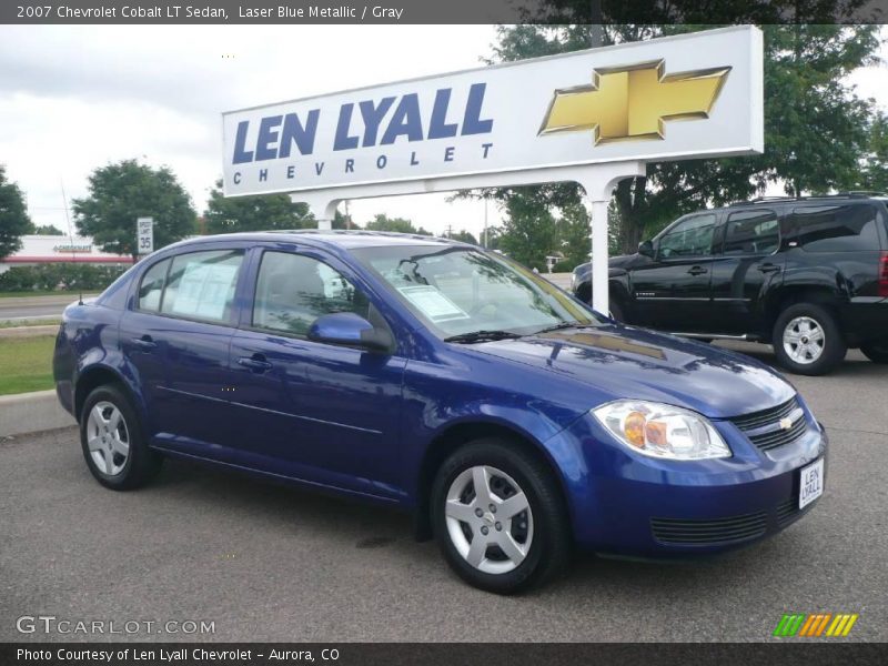 Laser Blue Metallic / Gray 2007 Chevrolet Cobalt LT Sedan