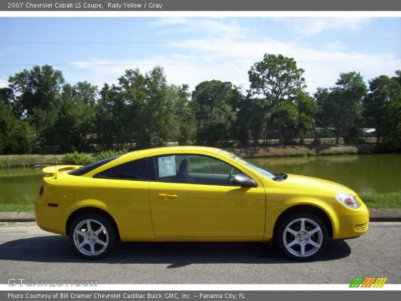 Rally Yellow / Gray 2007 Chevrolet Cobalt LS Coupe