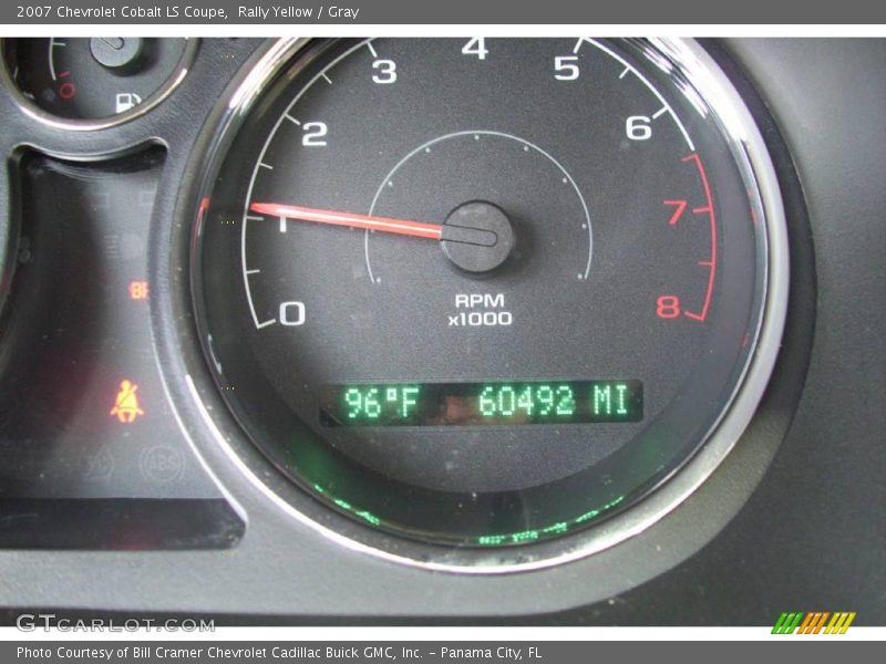 Rally Yellow / Gray 2007 Chevrolet Cobalt LS Coupe