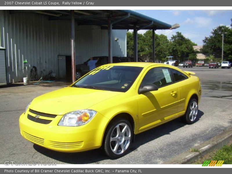 Rally Yellow / Gray 2007 Chevrolet Cobalt LS Coupe