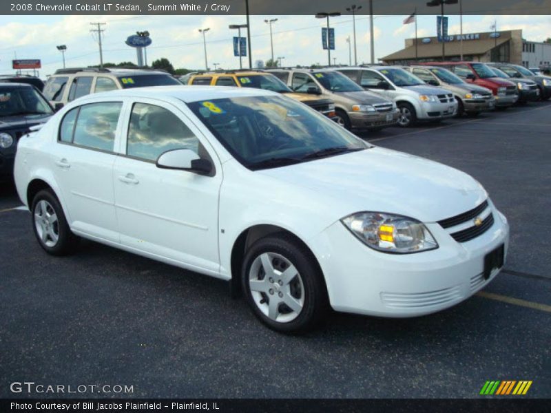 Summit White / Gray 2008 Chevrolet Cobalt LT Sedan