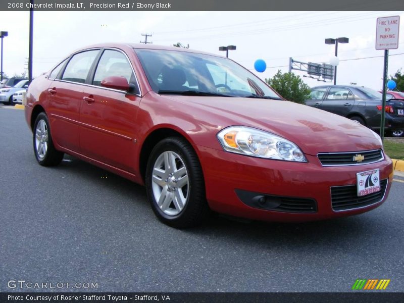 Precision Red / Ebony Black 2008 Chevrolet Impala LT