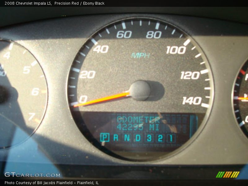 Precision Red / Ebony Black 2008 Chevrolet Impala LS