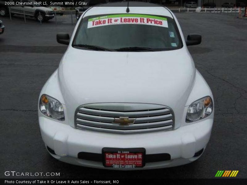 Summit White / Gray 2008 Chevrolet HHR LS