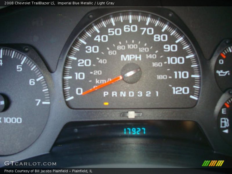 Imperial Blue Metallic / Light Gray 2008 Chevrolet TrailBlazer LS