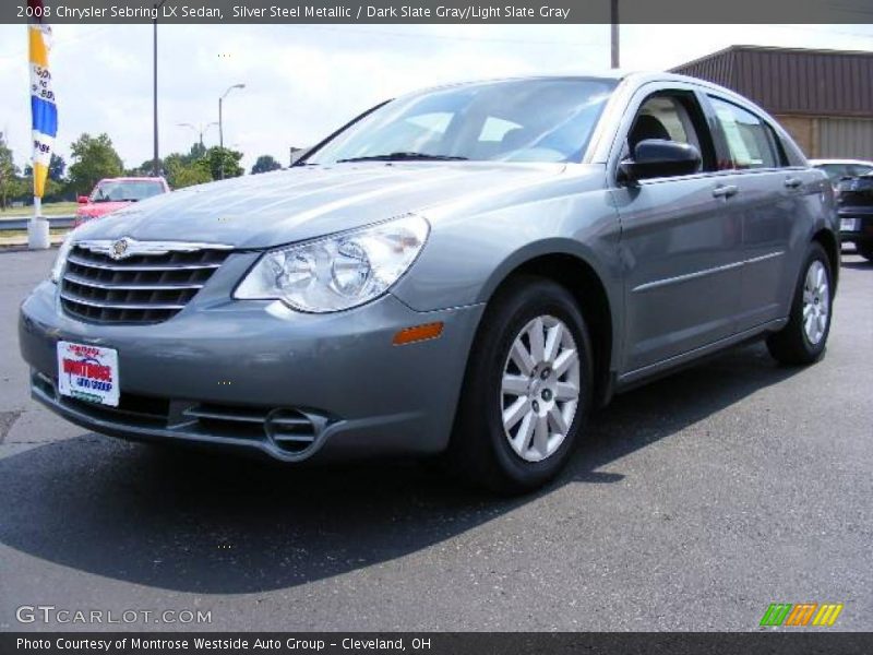 Silver Steel Metallic / Dark Slate Gray/Light Slate Gray 2008 Chrysler Sebring LX Sedan