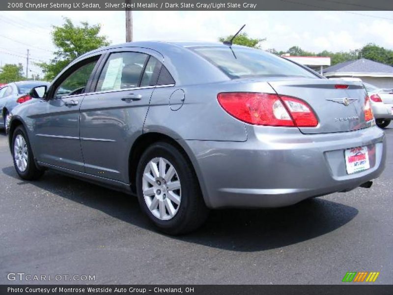 Silver Steel Metallic / Dark Slate Gray/Light Slate Gray 2008 Chrysler Sebring LX Sedan