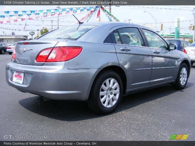 Silver Steel Metallic / Dark Slate Gray/Light Slate Gray 2008 Chrysler Sebring LX Sedan