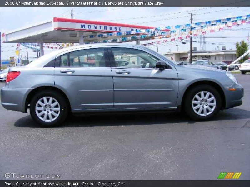 Silver Steel Metallic / Dark Slate Gray/Light Slate Gray 2008 Chrysler Sebring LX Sedan
