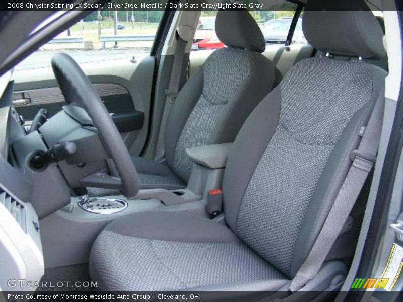 Silver Steel Metallic / Dark Slate Gray/Light Slate Gray 2008 Chrysler Sebring LX Sedan
