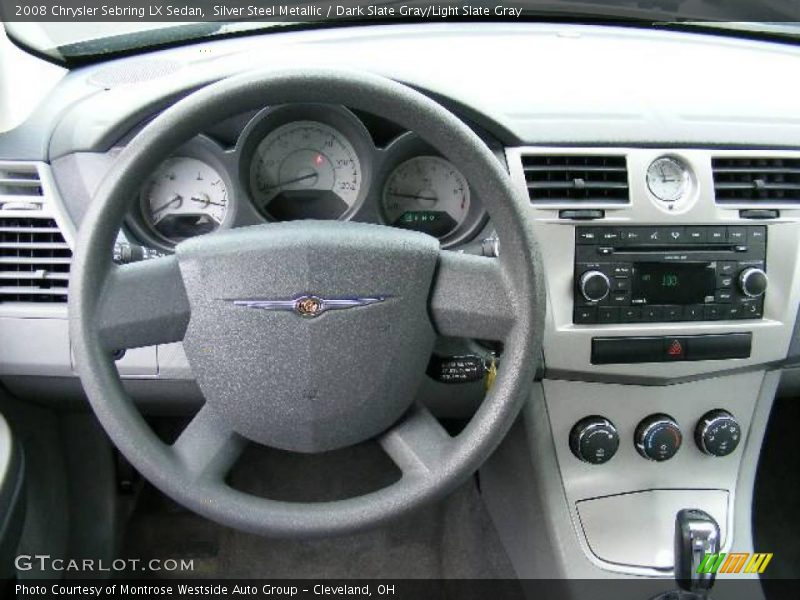 Silver Steel Metallic / Dark Slate Gray/Light Slate Gray 2008 Chrysler Sebring LX Sedan
