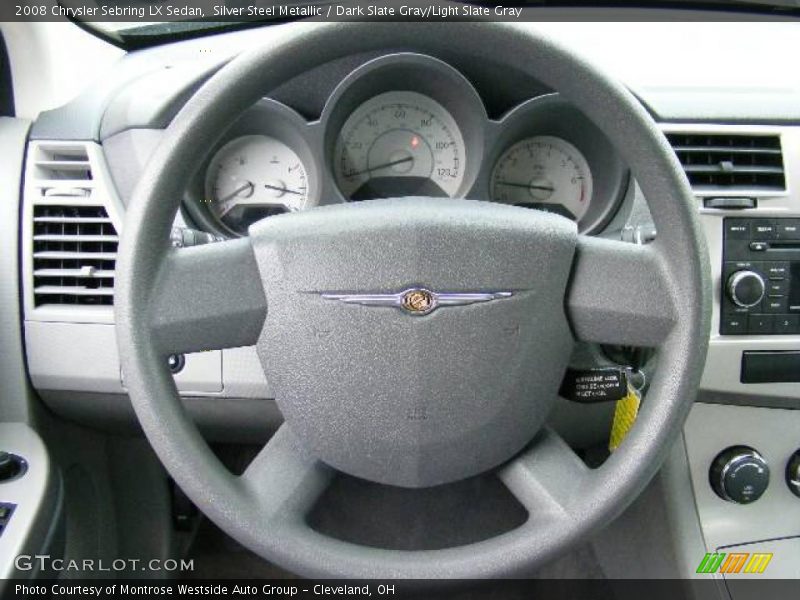 Silver Steel Metallic / Dark Slate Gray/Light Slate Gray 2008 Chrysler Sebring LX Sedan