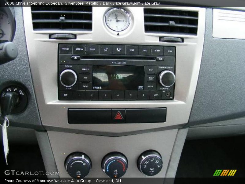 Silver Steel Metallic / Dark Slate Gray/Light Slate Gray 2008 Chrysler Sebring LX Sedan