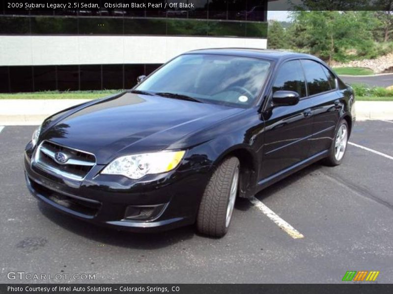 Obsidian Black Pearl / Off Black 2009 Subaru Legacy 2.5i Sedan