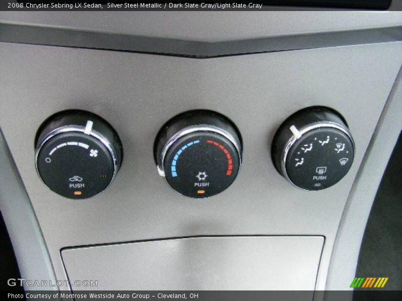 Silver Steel Metallic / Dark Slate Gray/Light Slate Gray 2008 Chrysler Sebring LX Sedan