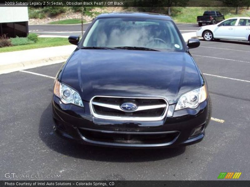 Obsidian Black Pearl / Off Black 2009 Subaru Legacy 2.5i Sedan